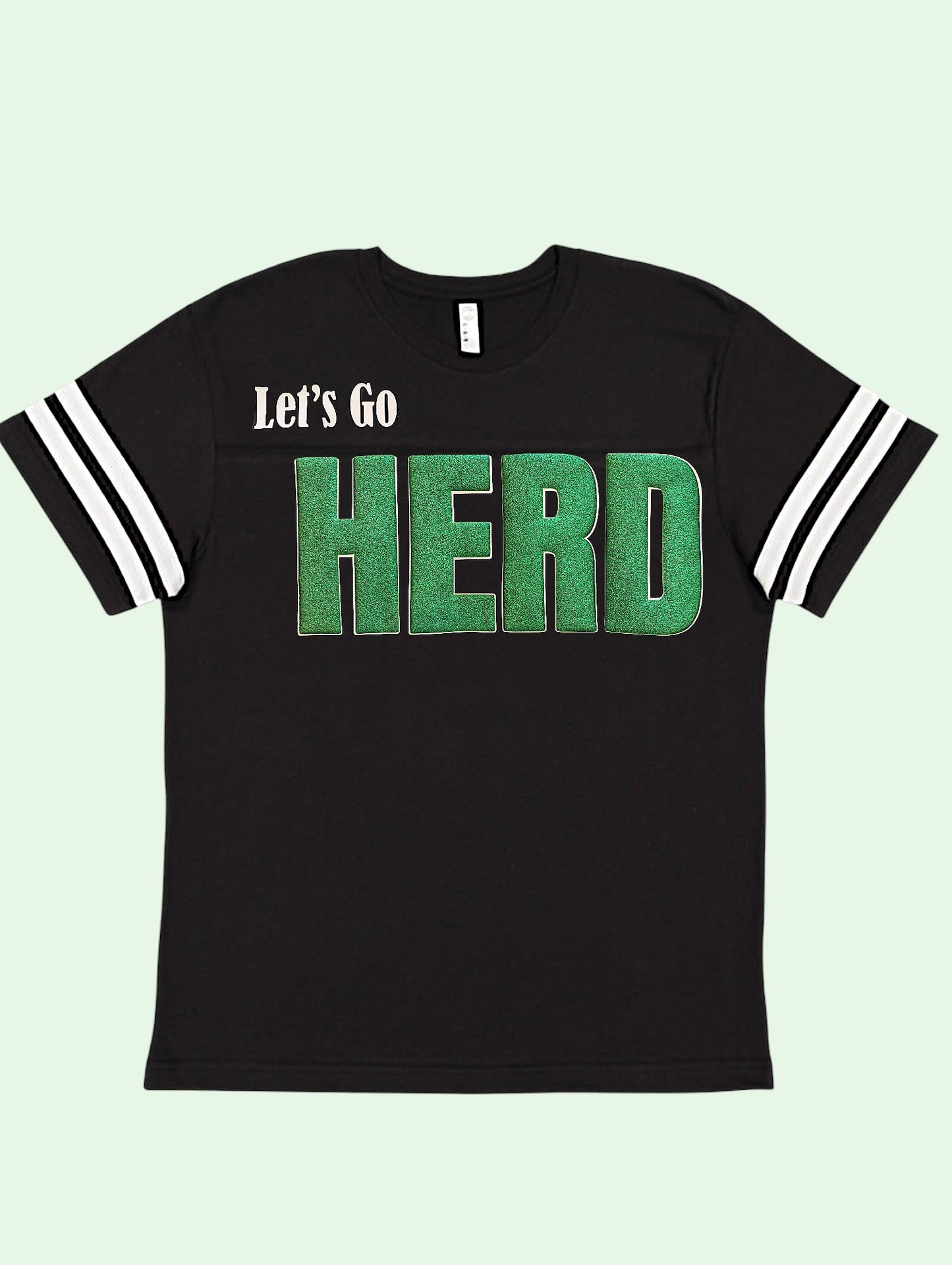 Glitter Herd Football Tee
