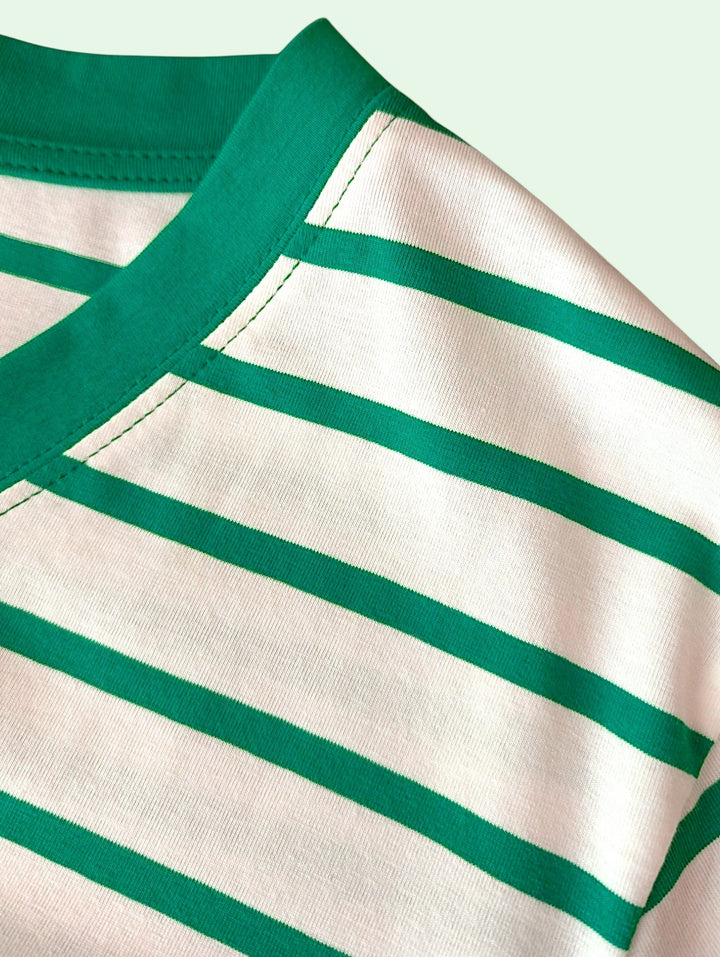 Chelly Stripe V-neck Tee