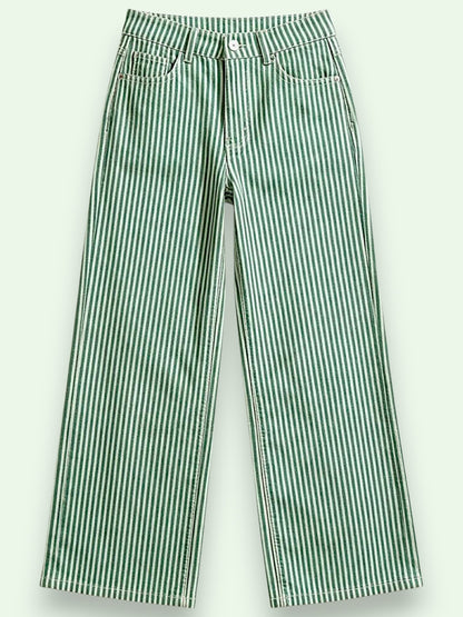 Pinstripe Utility Denim Pants