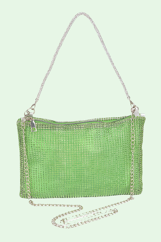 a studio shot of the acrylic chain bag