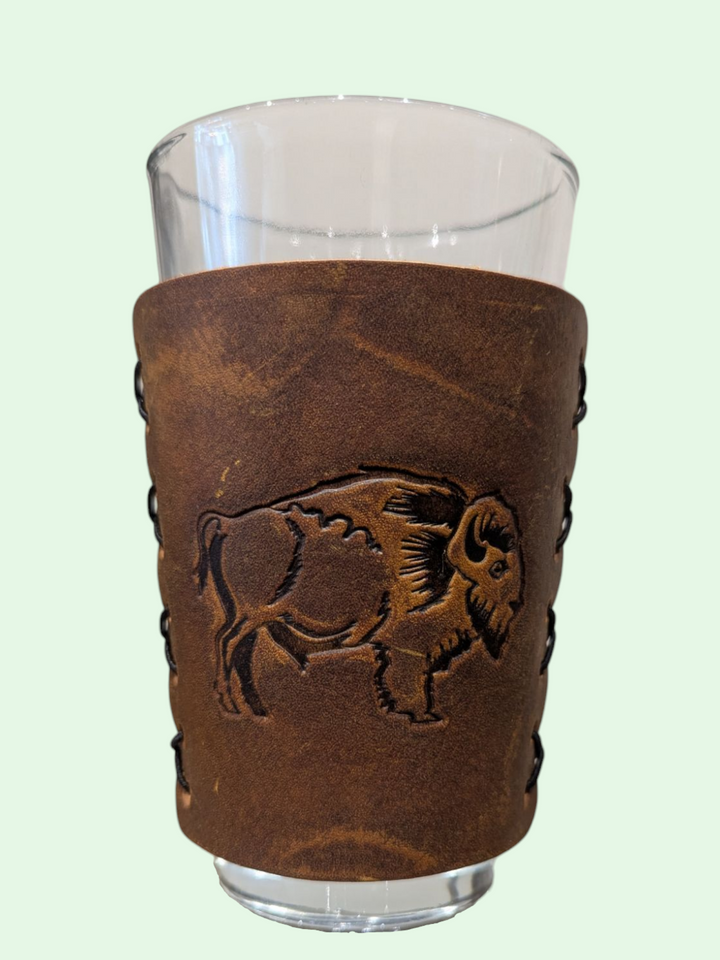 a studio shot of the lace up buffalo glass cover