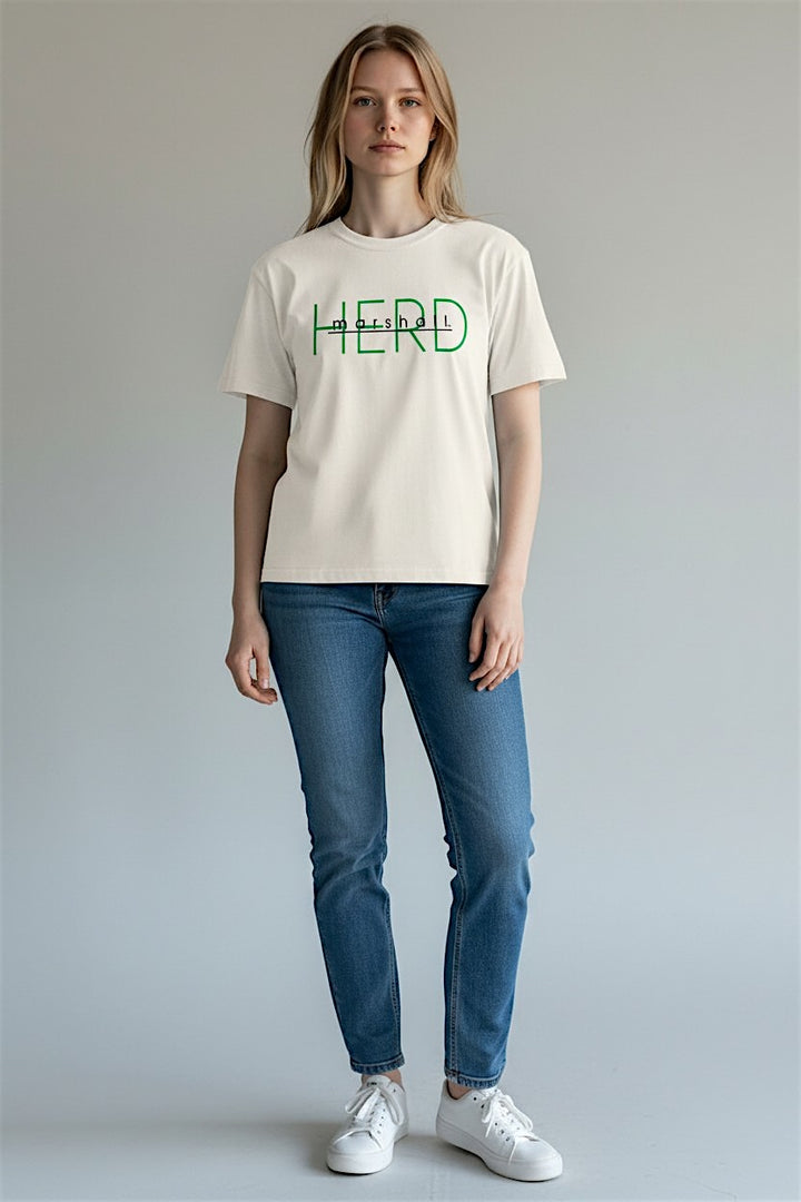 the summer jersey tee on a female AI model