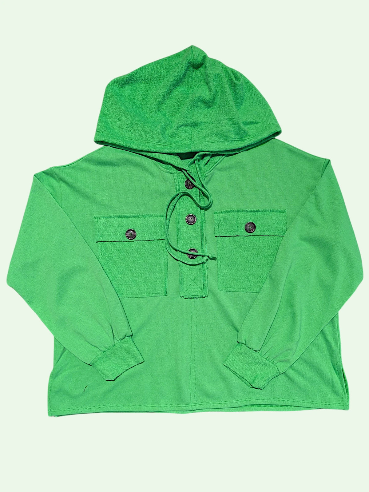 Raw Edge Terry Hood