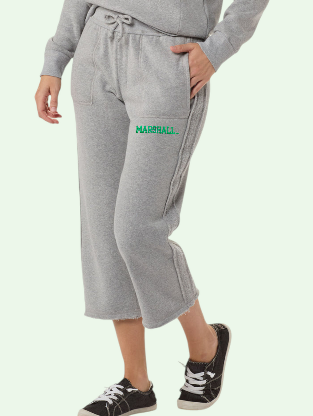 shot of the travel pant on a model