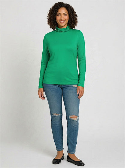 Brushed Turtleneck Top