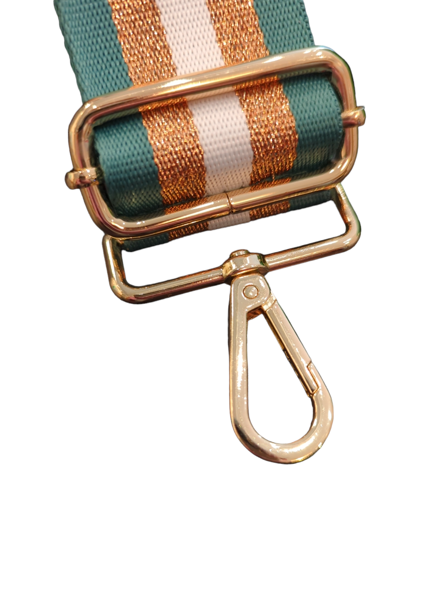 a close up view of the clips and the buckle on the end