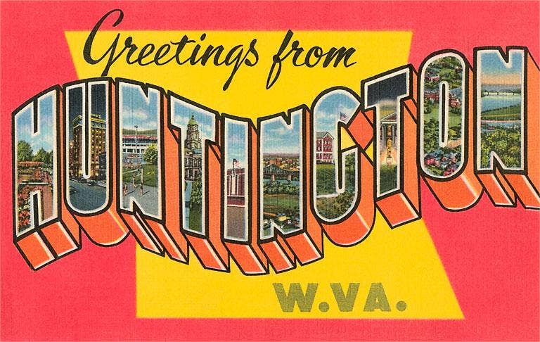 Greetings from Huntington, WV Magnet