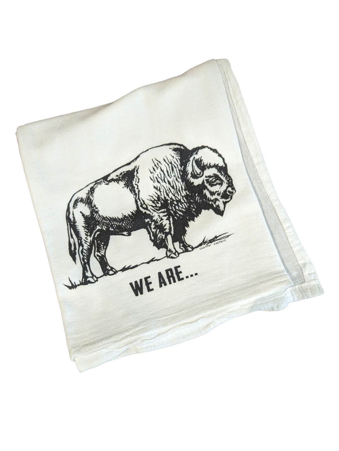 "We Are..." Bison Floursack Towel