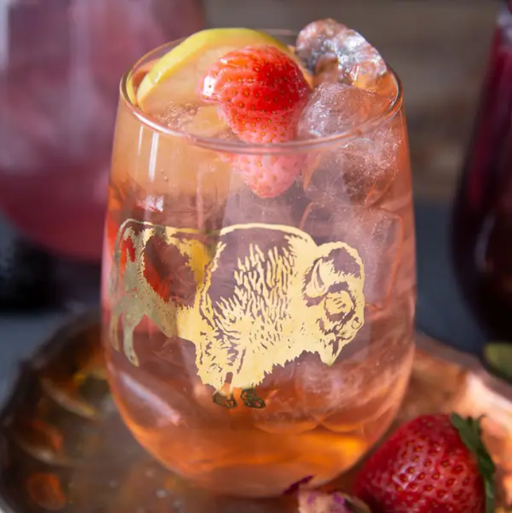 Bison Stemless Wine Glass