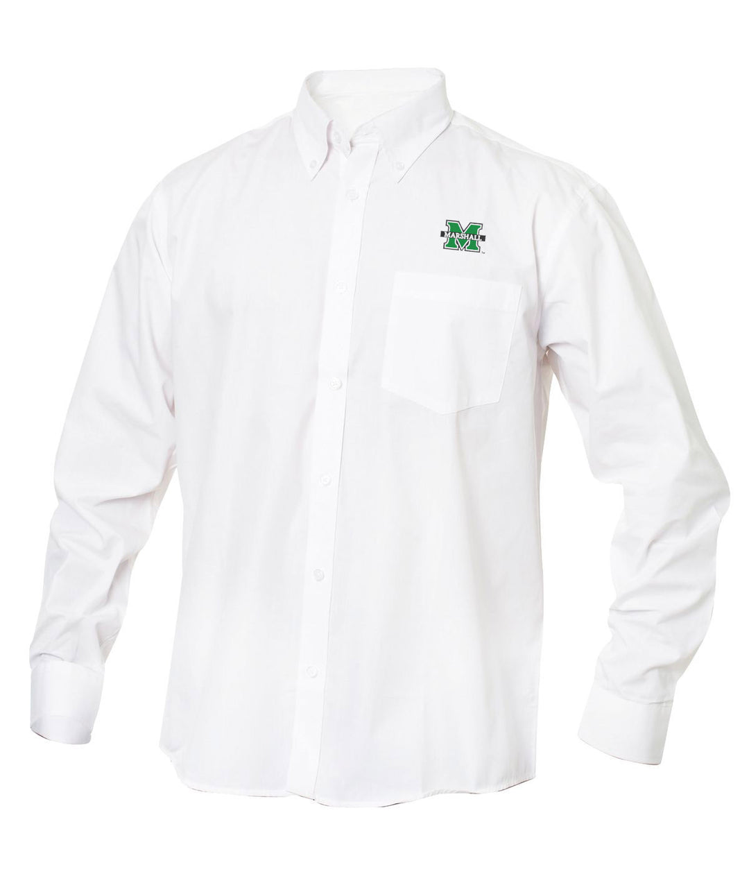 Cutter & Buck Marshall University Twill Button-Up Dress Shirt